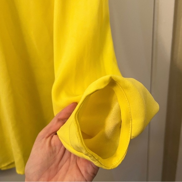 MM Lafleur Sohee turtleneck top in yellow / size 4/small - Picture 3 of 9